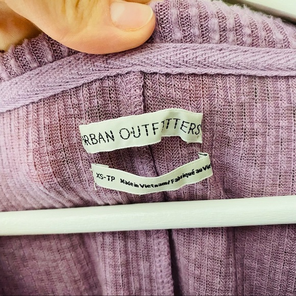 Urban Outfitters Oversized Ribbed Top Purple Sz XS - Picture 3 of 8